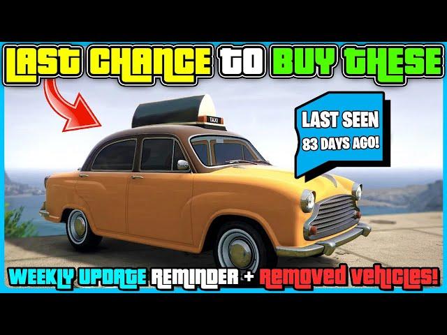 GTA Online Weekly Update Reminder! LAST CHANCE To Get All These Discounts!