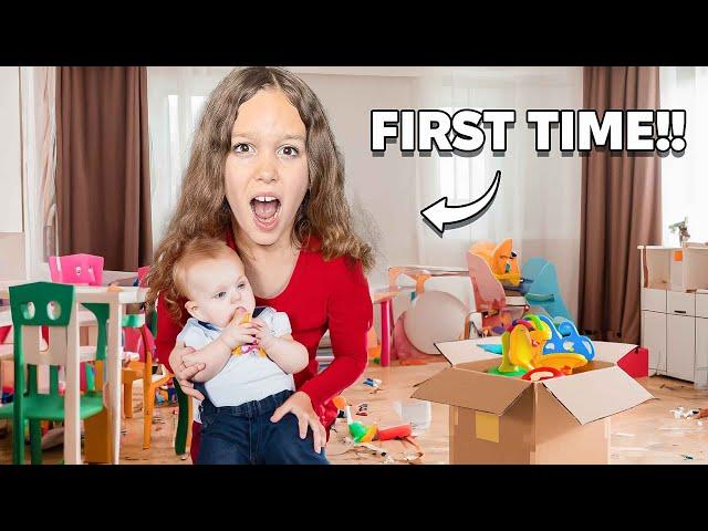 My Daughter TRIES OUT as a BABYSITTER *her first job