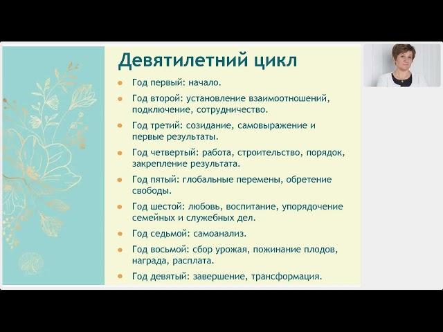 Циклы жизни человека. Лекция. Часть 3: девятилетние циклы, советы на каждые 9 лет вашей жизни