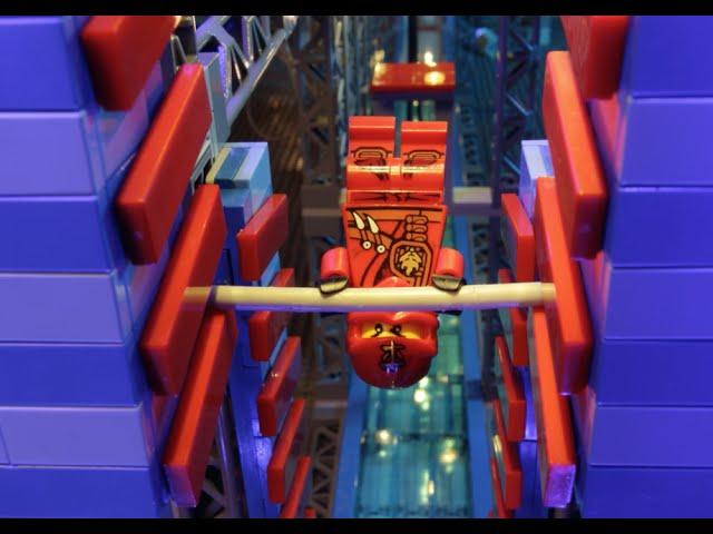 Ninjas take on the American Ninja Warrior Obstacle Course! - LEGO NINJAGO