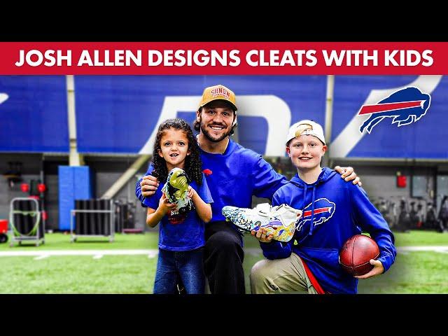 Josh Allen Designs Cleats With Kids From Oishei Children’s Hospital For My Cause My Cleats