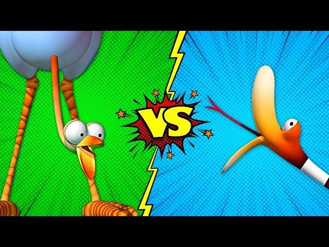 Ostrich VS Snake | Funny Cartoon For Kids | Jungle Animal Cartoon | Gazoon Official