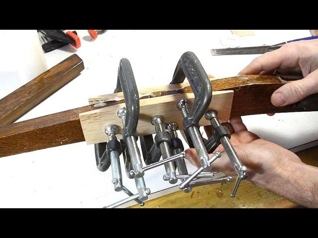 Scarf joint splice chair repair