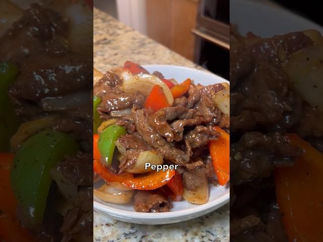 Better than takeout Black Pepper Beef 