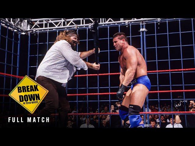 FULL MATCH: The Rock vs. Mankind vs. Ken Shamrock — Steel Cage: Breakdown: In Your House