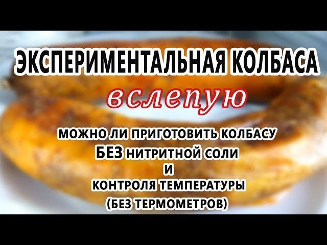 Можно ЛИ приготовить колбасу БЕЗ нитритной соли и термометров? Экспериментальная колбаса вслепую!