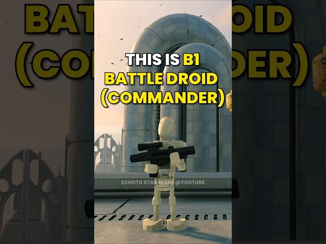 This is B1 Battle Droid (Commander) #starwars