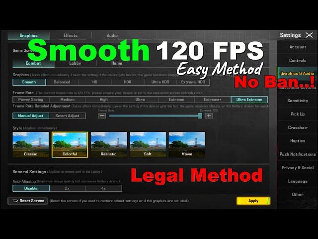 How To Unlock 120 FPS In Pubg Gameloop Emulator | 120 FPS  | 3.5 Update PUBG | Commando 141