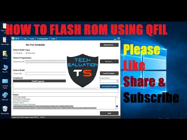 How To Flash ROM Using QFIL || QFIL Flashing Tool