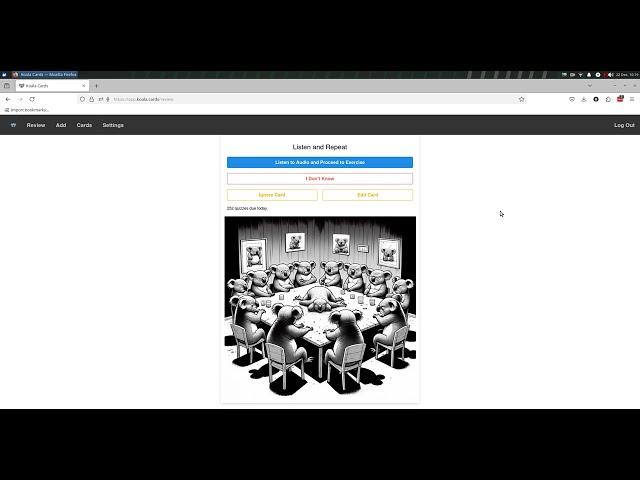 Koala.Cards Review Session Demo