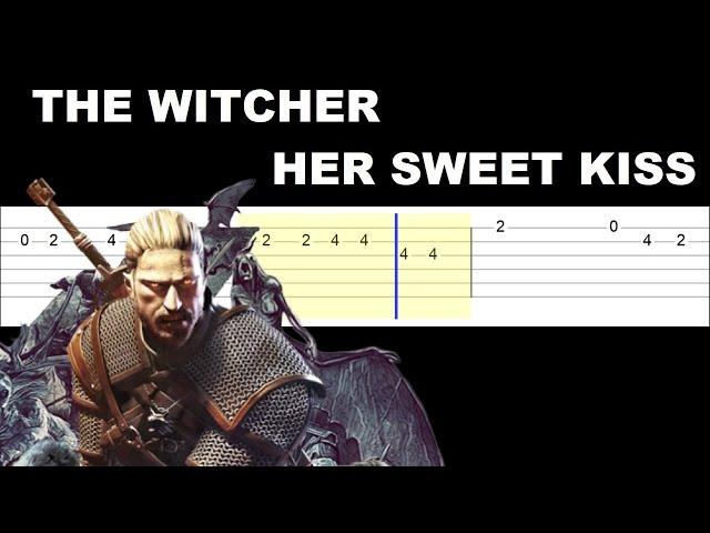 THE WITCHER - Her Sweet Kiss (Easy Guitar Tabs Tutorial)