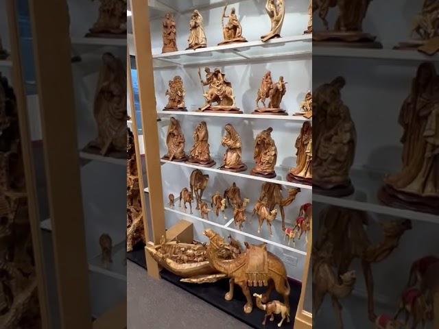 Gallery of Christian Wooden Carvings and Sculptures from Holy Land Olive Wood in Bethlehem