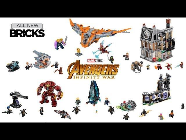 Lego Marvel Super Heroes Avengers Infinity War Compilation of All Sets Lego Speed Build