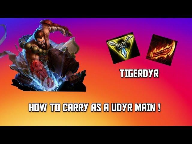 How to carry as a udyr main !