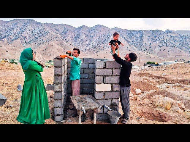 Building a toilet with the help of master craftsman: Amir's daughter continues to build