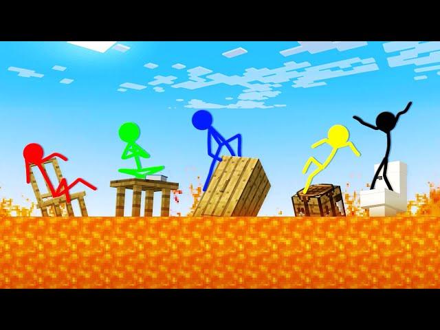 Stickman VS Minecraft: Floor is Lava Shorts Animation