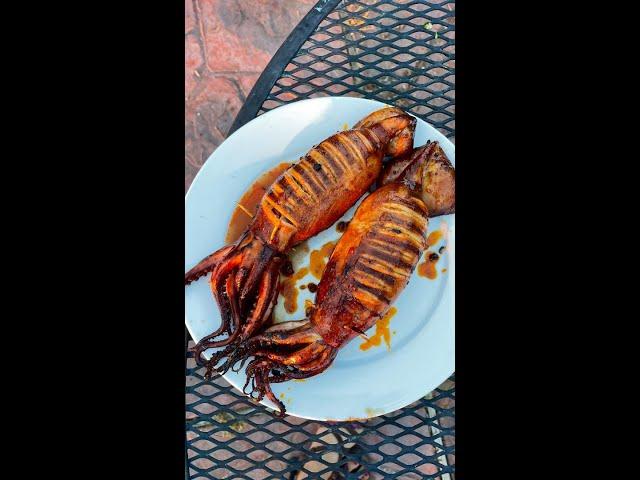 Filipino-Style Stuffed Grilled Squid