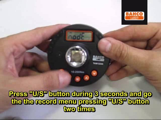 TAM HOW TO RECORD TORQUE AND ANGLE VALUES