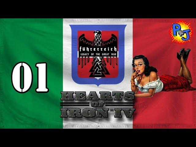 Let's Play Hearts of Iron 4 IV | HOI4 Fuhrerreich Mod Gameplay | Italy Episode 1