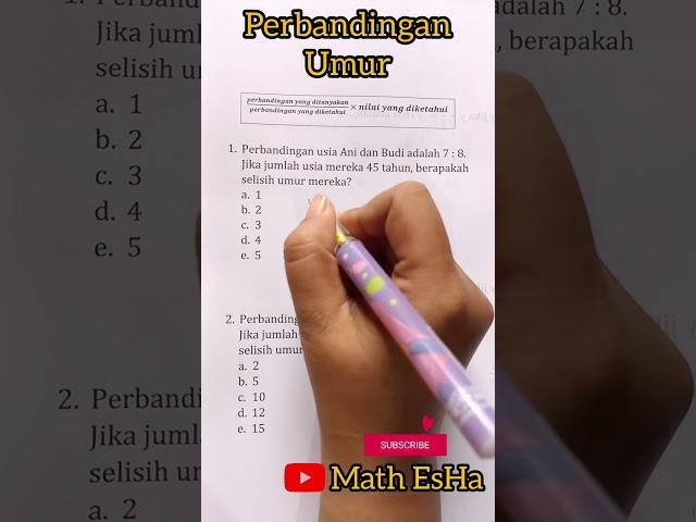 SOAL TIU CPNS PERBANDINGAN UMUR MATEMATIKA DASAR SOAL PSIKOTES MASUK KERJA YANG SERING KELUAR