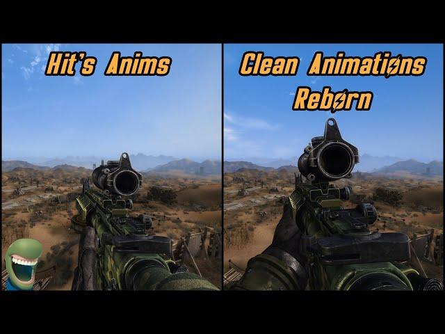 Fallout: New Vegas - Hit's Anims vs Clean Animations Reborn Comparison