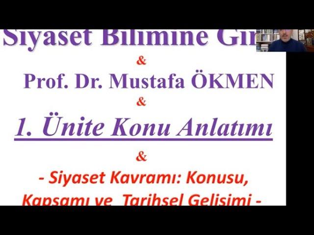 Siyaset Bilimine Giriş Dersi 1. Hafta Konu Anlatımı #siyasetbilimi #açıköğretimsistemi #açıköğretim