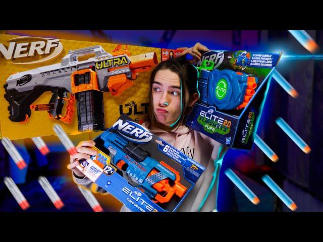 Распаковка Nerf новинок ultra select и Elite 2.0 Flipshots flip 8 // Дизмон