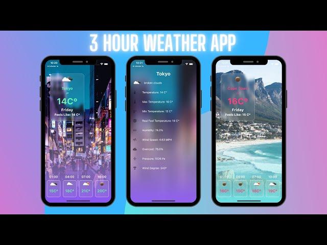 Building A FLUTTER Weather APP IN 3 HOURS