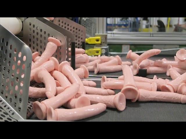 See How Dildos Are Made!  - Crazy!! - Pipedream Products Sex Toy Manufacturing