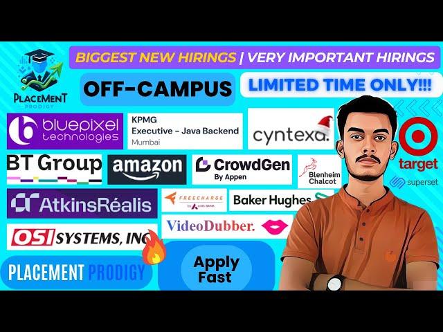 Biggest New Hirings | KPMG, Amazon, Freecharge, HPE | 2020 to 2025 All Batches | Jobs