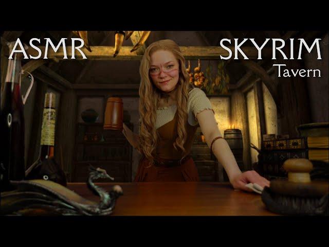 ASMR  Just a normal Skyrim Tavern.