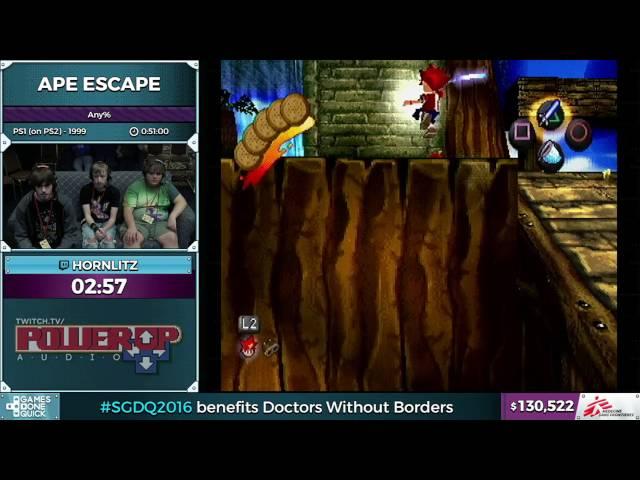 Ape Escape by Hornlitz in 0:49:11 - SGDQ2016 - Part 36