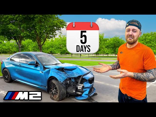 REBUILDING A WRECKED BMW M2 & ATTEMPTING THE NURBURGRING IN 5 DAYS