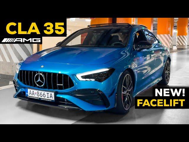 2024 MERCEDES CLA 35 AMG Coupe NEW FACELIFT The BEST ENTRY AMG! FULL POV Test Night Drive Review