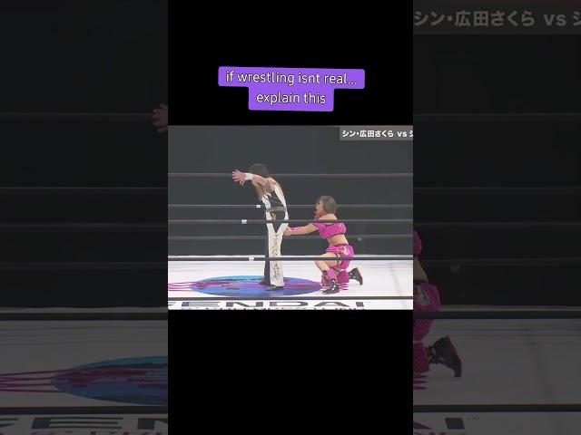 if wrestling isnt real #wrestleuniverse #japanesewrestling #joshiwrestling #senjo