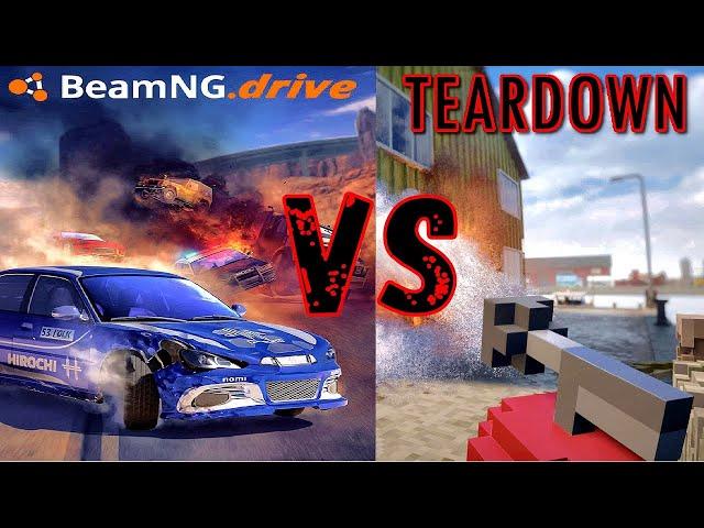 В Какой Игре Повреждения Лучше? - BeamNG.drive ПРОТИВ TearDown