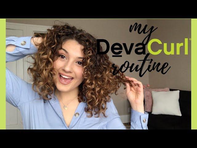 MY CURLY HAIR ROUTINE - USING DEVACURL