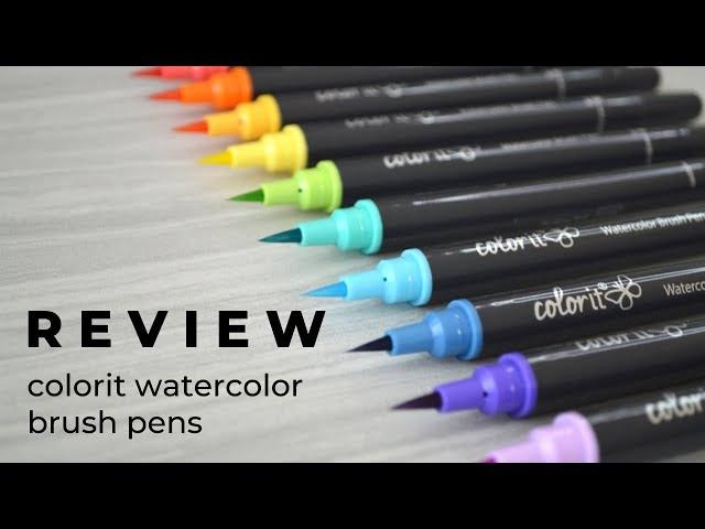 ColorIt Watercolor Brush Pens | Art Product Review | iiKiui