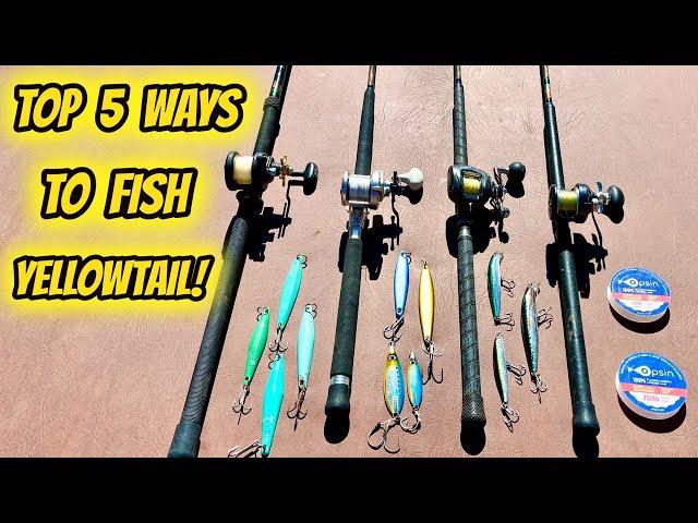 TOP 5 WAYS TO CATCH YELLOWTAIL! (Terminal Tackle & Gear Break Down)