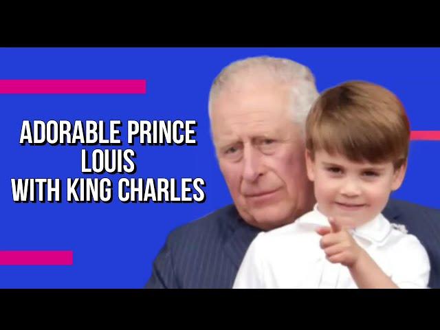 =PRINCE CHARLES PRINCE LOUIS LOVING ON EACH OTHER#KINGCHARLES #Royalfamily CATHERINE MIA CHARLOTTE