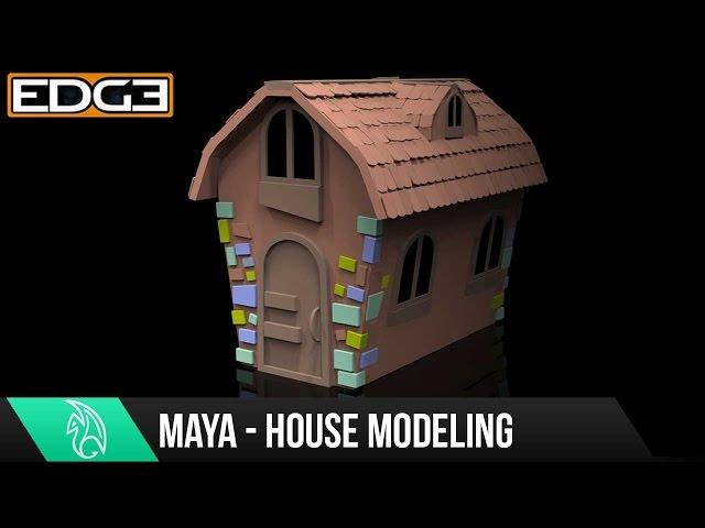 #5 Maya For Beginners - Model a Cartoon House Tutorial 1080p HD