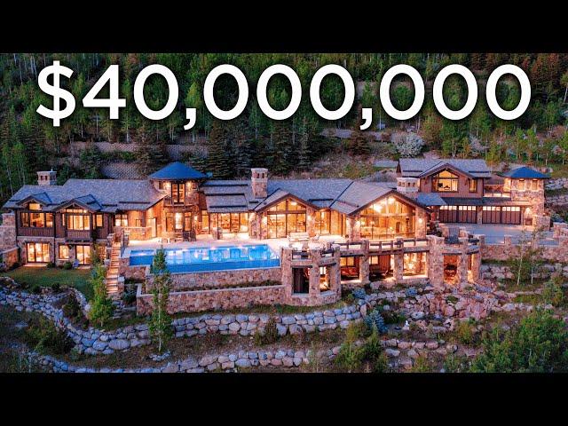 INSIDE a $39,500,000 Modern Colorado Mountainside Oasis | MEGA MANSION TOUR