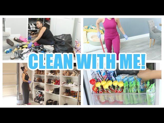 CLEAN WITH ME! | Deep cleaning, organizing, meal prepping!