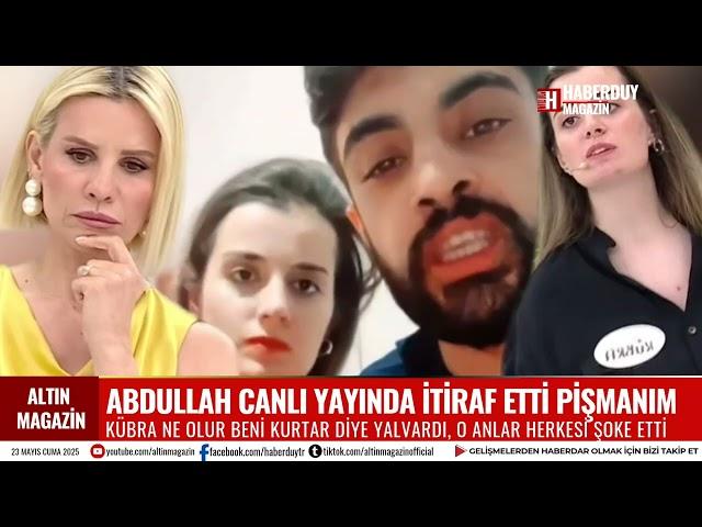 ESRA EROL ABDULLAH CANLI YAYINDA AĞZINDAN KAÇIRDI PİŞMANIM KÜBRA AFFET 18 YAŞINDA BİLMEDEN YAPTIM