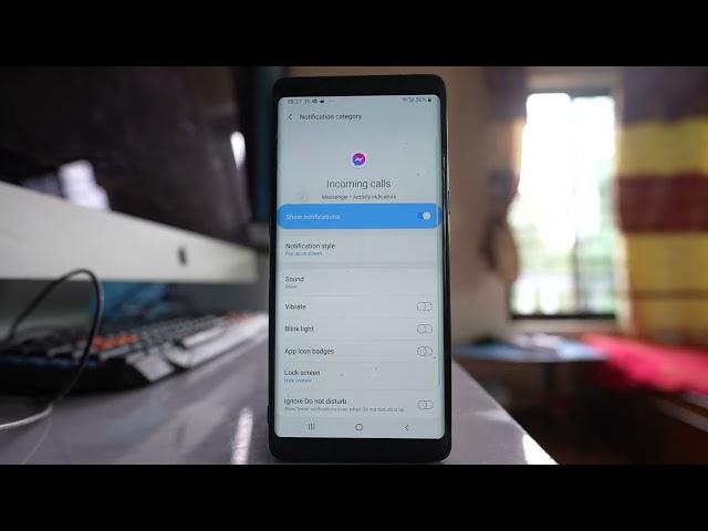 Messenger incoming call not showing in Samsung screen although you can hear it ringing