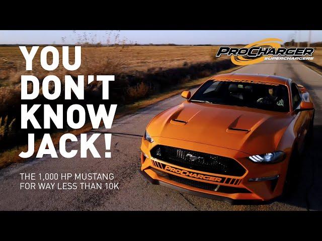 PROCHARGED 1,000 HP MUSTANG WITH (2) MODIFICATIONS?!?!?!