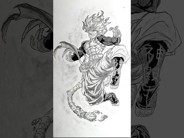 Goku new Form Stick-man Speed drawing #drawing #shorts #anime