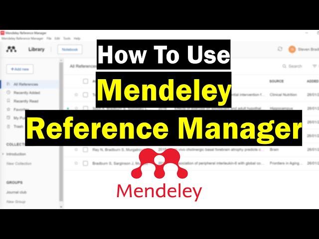 How To Use Mendeley Reference Manager (Complete Beginner's Guide)