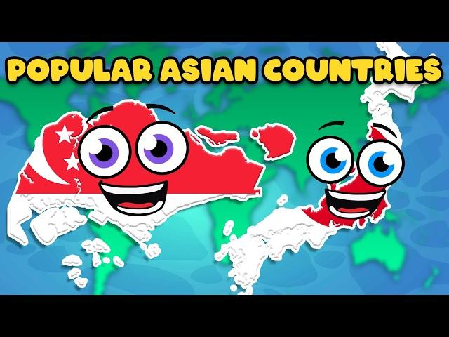 Discover The MOST VISITED Countries In Asia! | KLT Geography