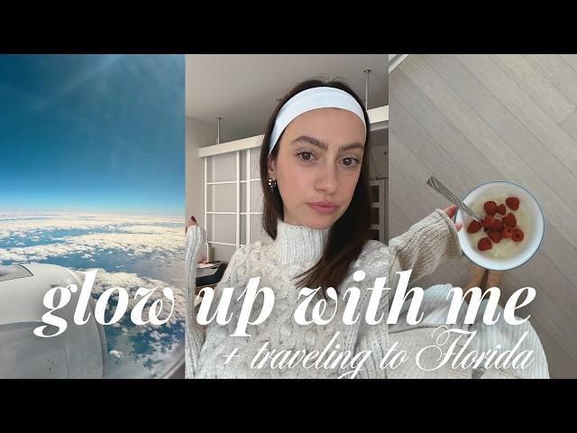 VLOG: at-home GLOW UP routine + traveling to florida!  tan, nails + target shop {vlogmas day 6}